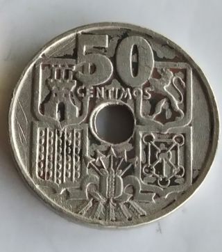 Moneda 50 Céntimos 1963 España