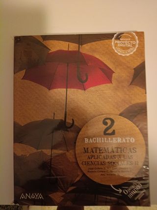 Libro matemáticas 2 bachillerato 