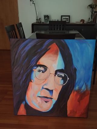 Pintura John Lennon - Acrílico sobre lienzo