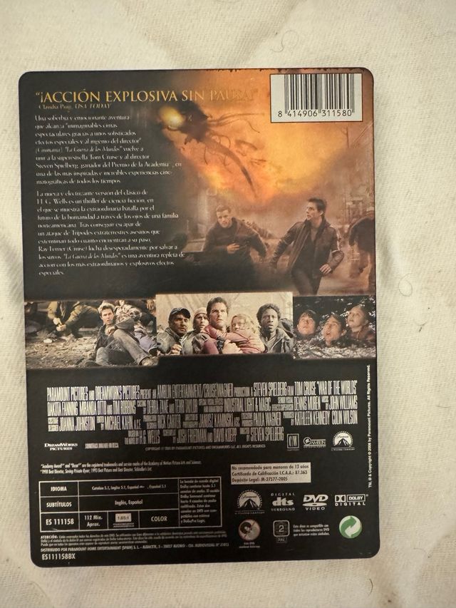 DVD La Guerra de los Mundos, edición coleccionista
