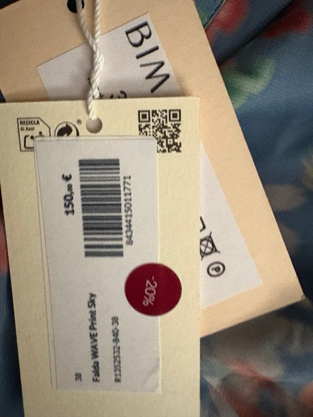 Falda Bimani modelo Wave print sky - sin estrenar