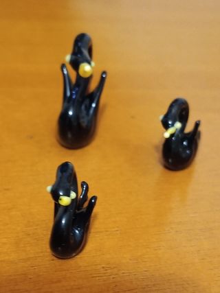 3 Cigni Neri Vetro Murano