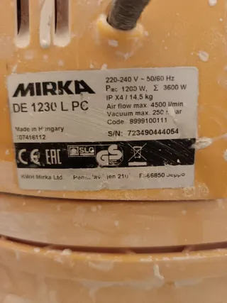 Lijadora Flex y aspirador mirka- herramienta eléct