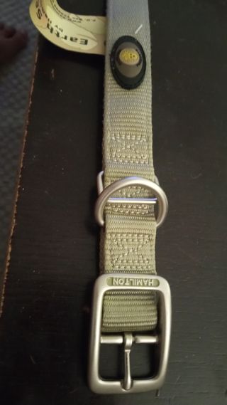 Collar perro Hamilton nylon beige