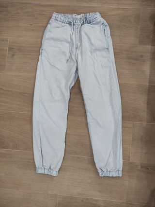 Pantalones Bershka - Talla XS Azul chico 