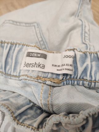 Pantalones Bershka - Talla XS Azul chico 