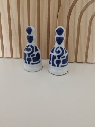 2 Alfiles ajedrez Cerámica Sargadelos.