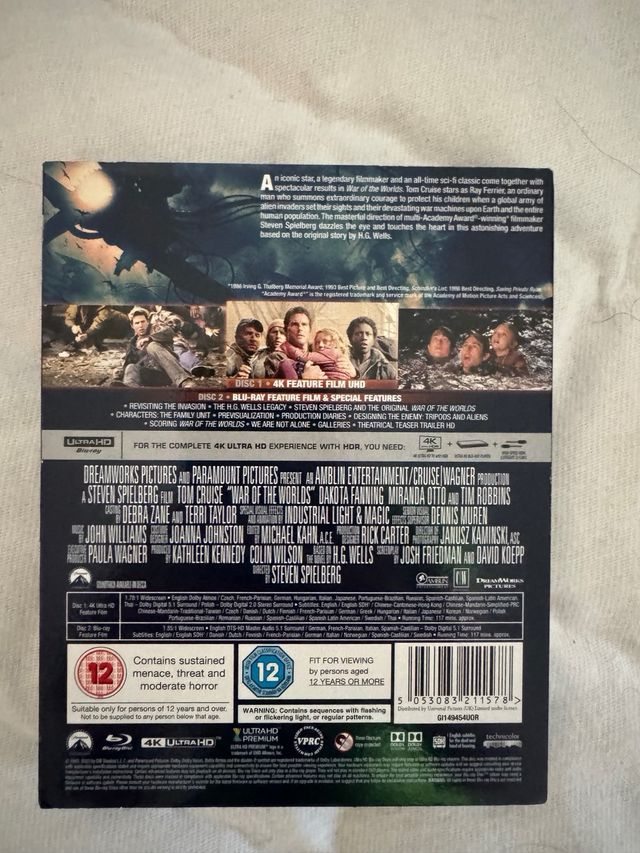 La Guerra de los Mundos 4K UHD + Blu-ray