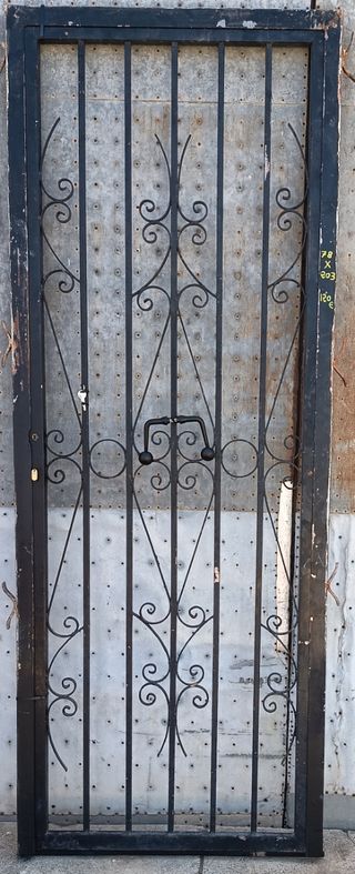 Puerta hierro forja 78x203cm