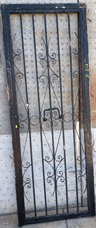 Puerta hierro forja 78x203cm