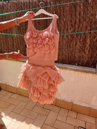 Conjunto Purificación García rosa