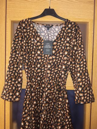 Vestido Cortefiel estampado leopardo