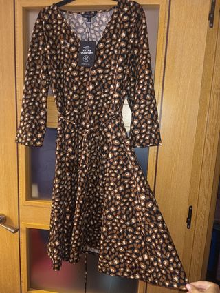 Vestido Cortefiel estampado leopardo