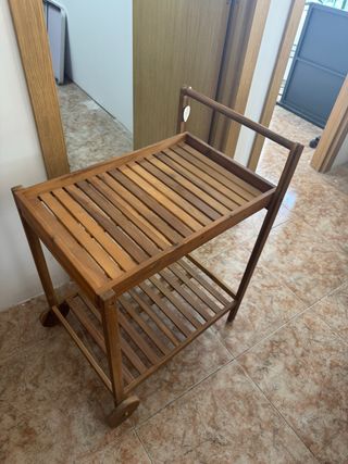 Carrito camarera madera