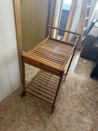 Carrito camarera madera