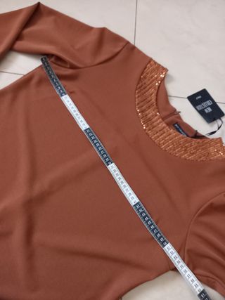 Vestito Curvy elegante con paillettes 