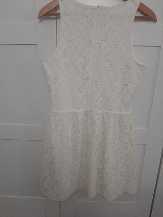Vestido encaje blanco Talla L El Corte Ingles 