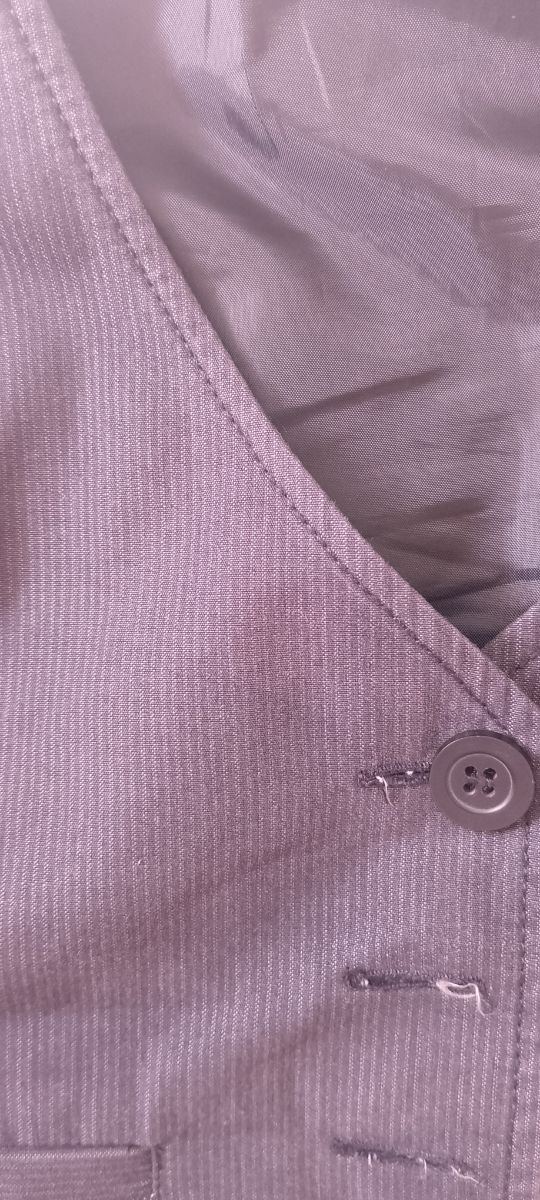 Chaleco entallado gris - Talla 42