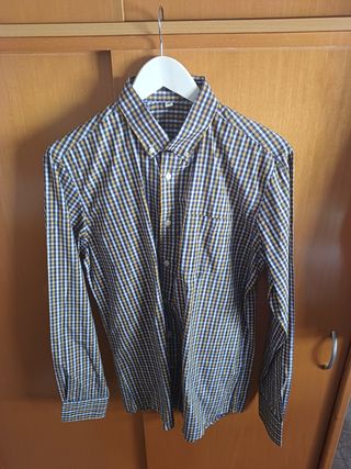 Camisa cuadros azul y amarilla