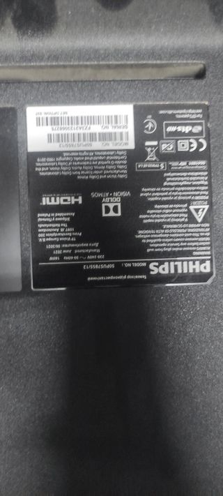 TV Philips 50" 7800 Series Ambilight 50pus7855/12