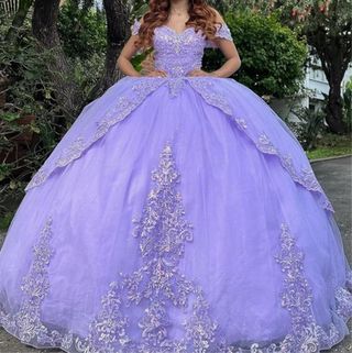 Vestido Quinceañera Lila