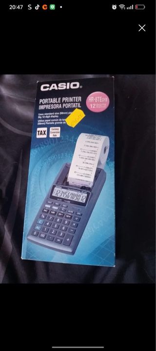 Impresora Casio HR-8TE (Portátil)