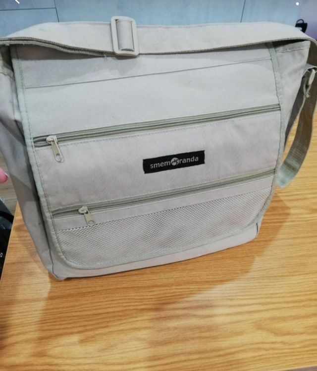 Smemoranda borsa beige tracolla