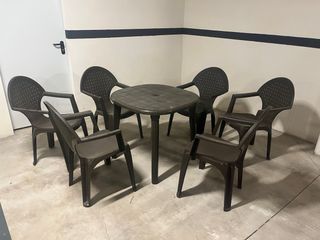 Mesa jardin y 6 sillas