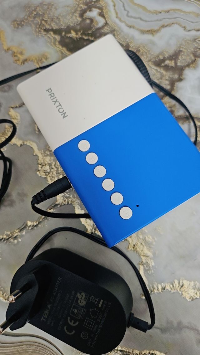 Proyector Prixton mini azul-blanco