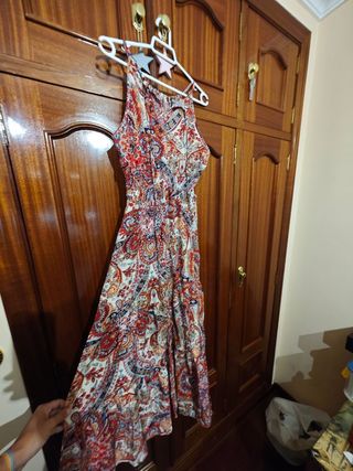 Vestido largo estampado