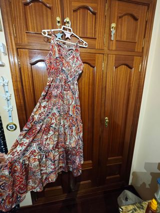 Vestido largo estampado