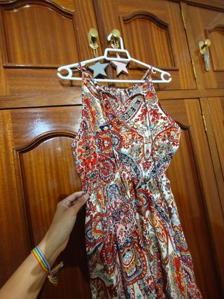 Vestido largo estampado