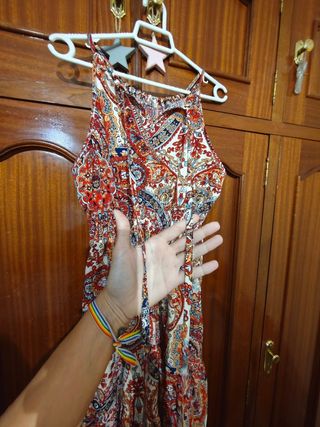 Vestido largo estampado