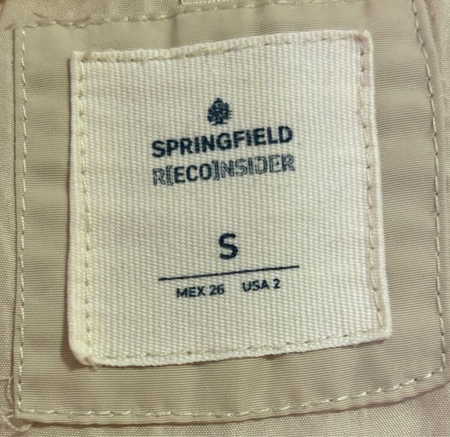 Abrigo acolchado Springfield beige