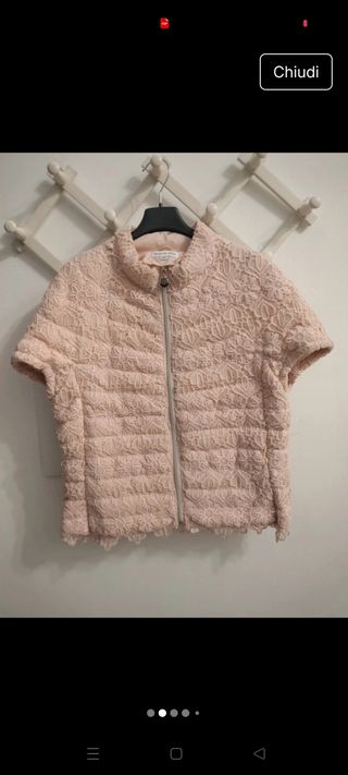 Gilet rosa pizzo