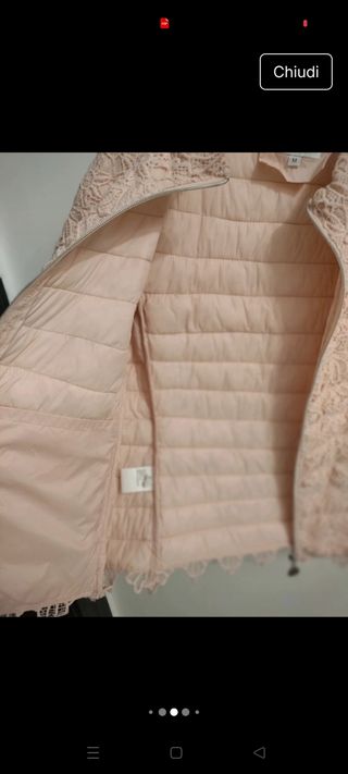 Gilet rosa pizzo