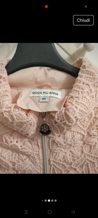 Gilet rosa pizzo