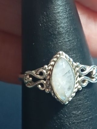 Anillo plata ley 925 piedra luna