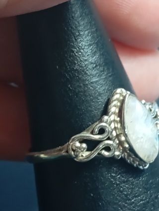 Anillo plata ley 925 piedra luna