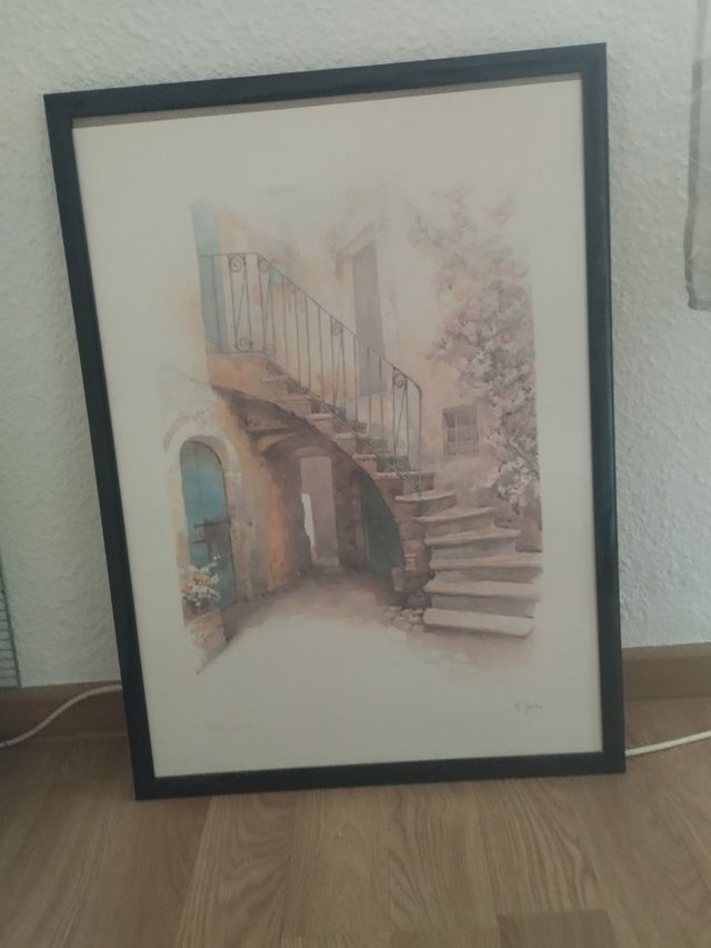 Conjunto de tres cuadros de paisajes