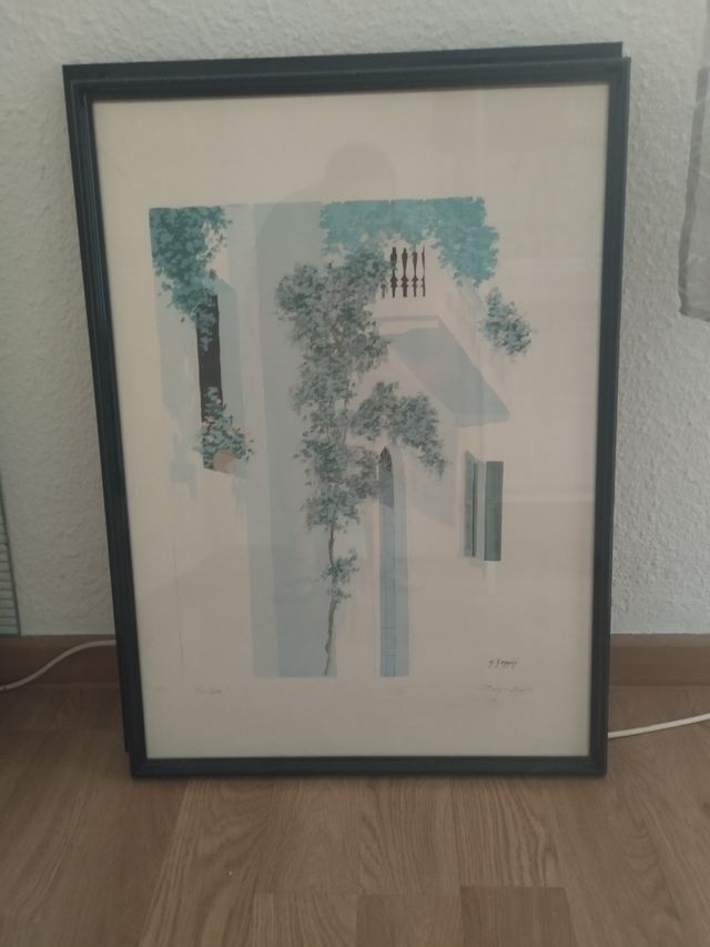 Conjunto de tres cuadros de paisajes