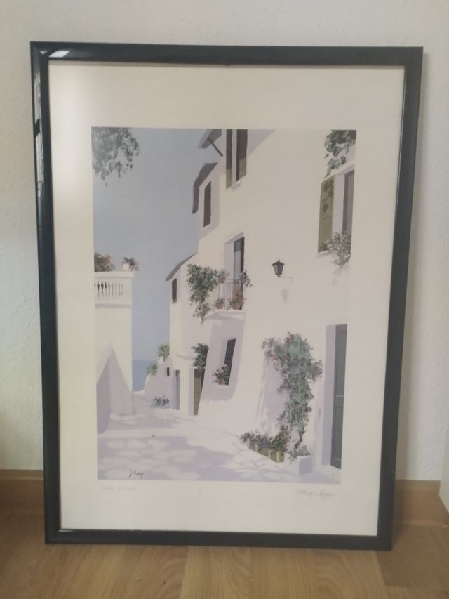 Conjunto de tres cuadros de paisajes