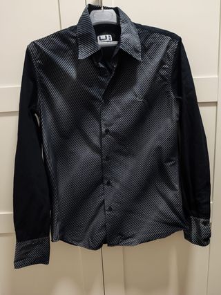 Camisa Adolfo Domínguez - Negra Gris