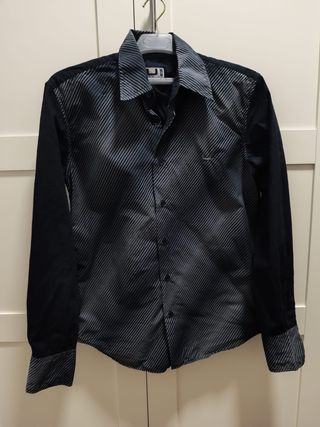 Camisa Adolfo Domínguez - Negra Gris