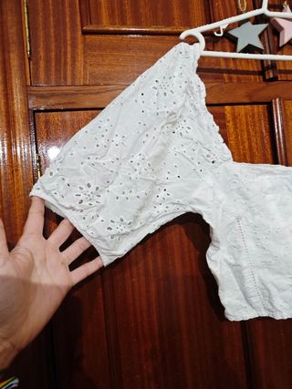 Top blanco crop