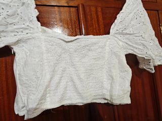 Top blanco crop