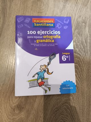 VACACIONES SANTILLANA 6 PRIMARIA 100 EJERCICIOS...