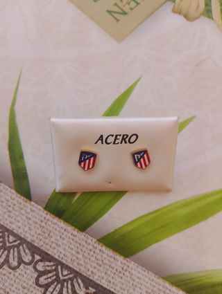 Pendientes y bufanda Atlético de Madrid 