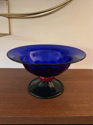 Centro mesa vidrio azul - Jalisco