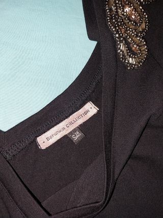 Camiseta Bershka negra talla S